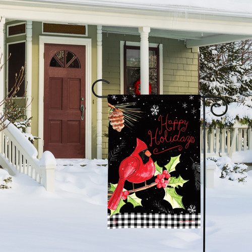 Holiday Cardinal Garden Flag slide 