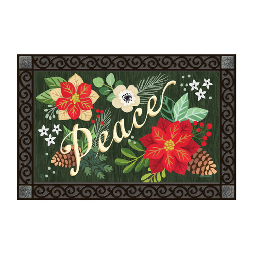 Poinsettia Peace MatMate slide 