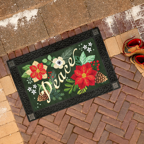Poinsettia Peace MatMate slide 