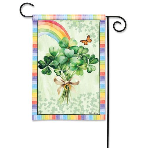 St. Patty's Rainbow Garden Flag slide 