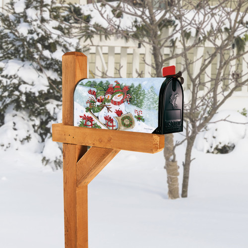 Sledding Snowmen MailWrap slide 