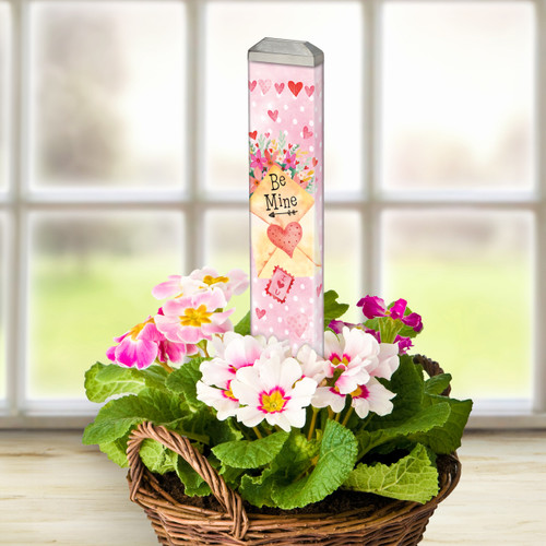 Valentine Flowers 13" Mini Art Pole slide 