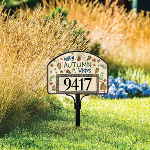 Warm Autumn Wishes Yard DeSign slide 