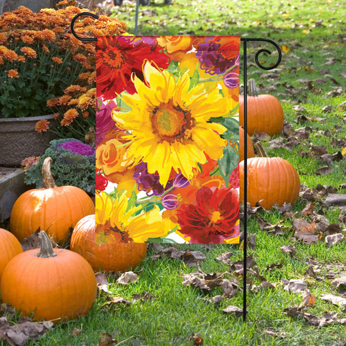 Falling for Blooms Garden Flag slide 