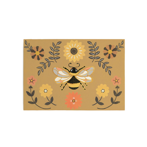 Honey and Hive Orange and Yellow Sole Flair 20" x 14" by Jennifer Brinley slide 