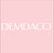 A bright pink square image with the trademark "DEMDACO" logo in white font.