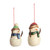 Snowmen Paper Pulp Ornaments - 2 Assorted