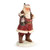 An old fashioned Santa figurine with him holding a sack of toys over one shoulder and a lantern that lights up in the other hand, displayed angled to the right.