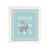 A light blue biodegradable dish cloth that says "Hello Winter" with snowflakes and Pooh and Piglet walking with skis.