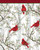 Cardinals in Birch 20" Art Pole