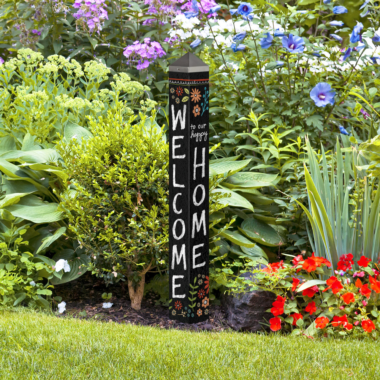 Chalkboard Floral 40" Art Pole thumbnail