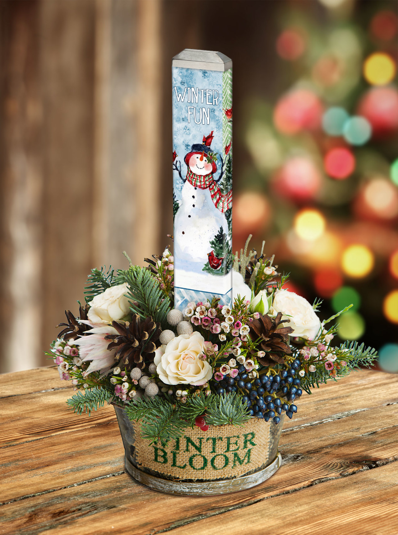 Snowman Friends 13" Mini Art Pole thumbnail