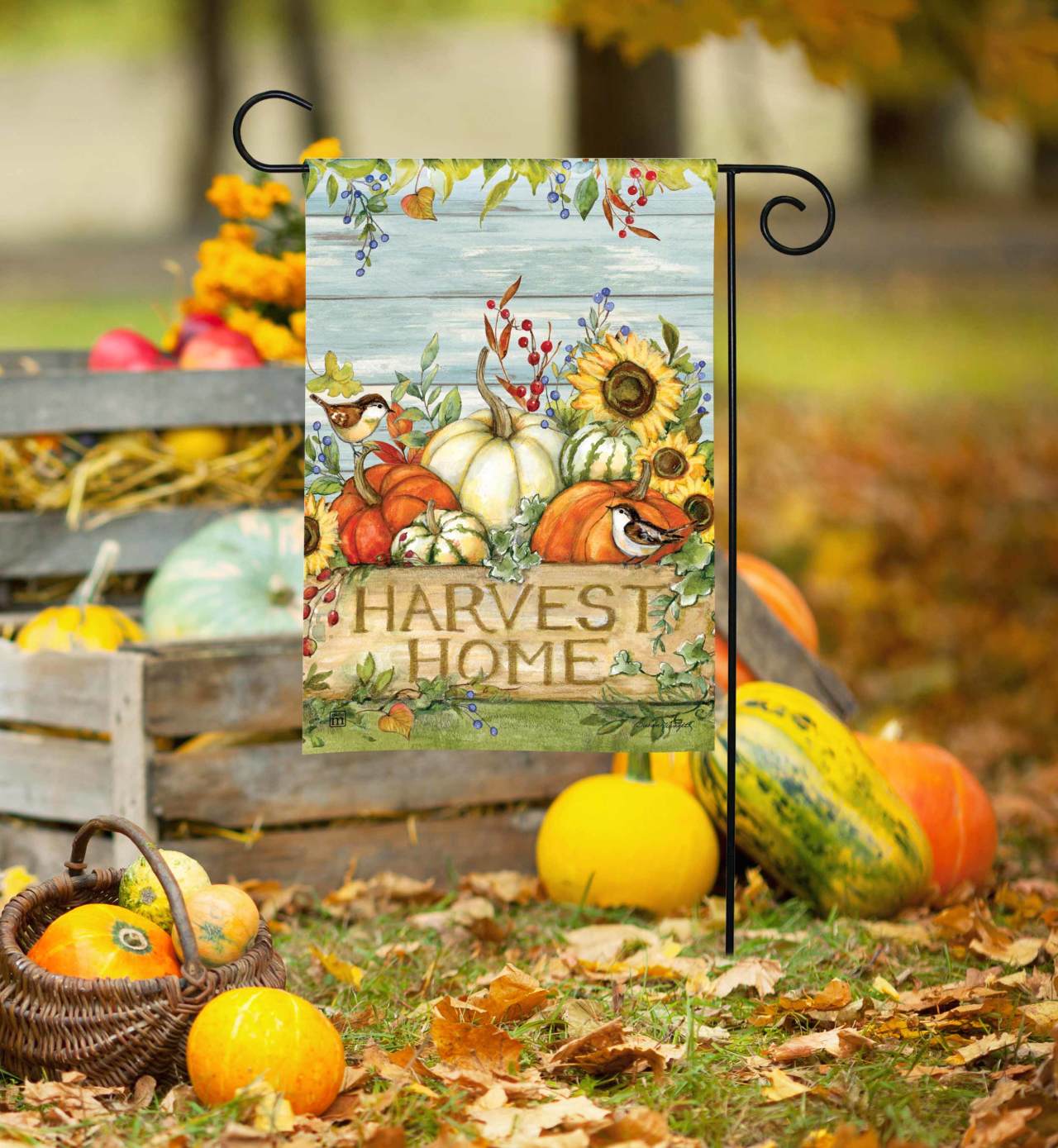 Harvest Home Garden Flag thumbnail