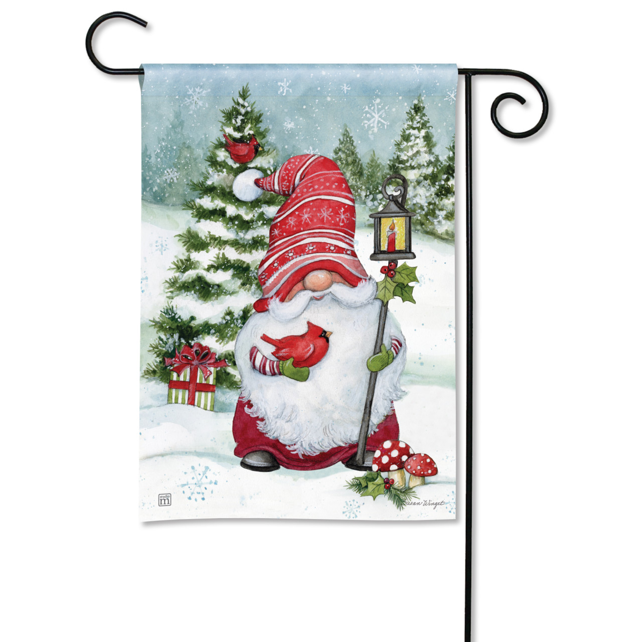 Christmas Gnome Garden Flag thumbnail