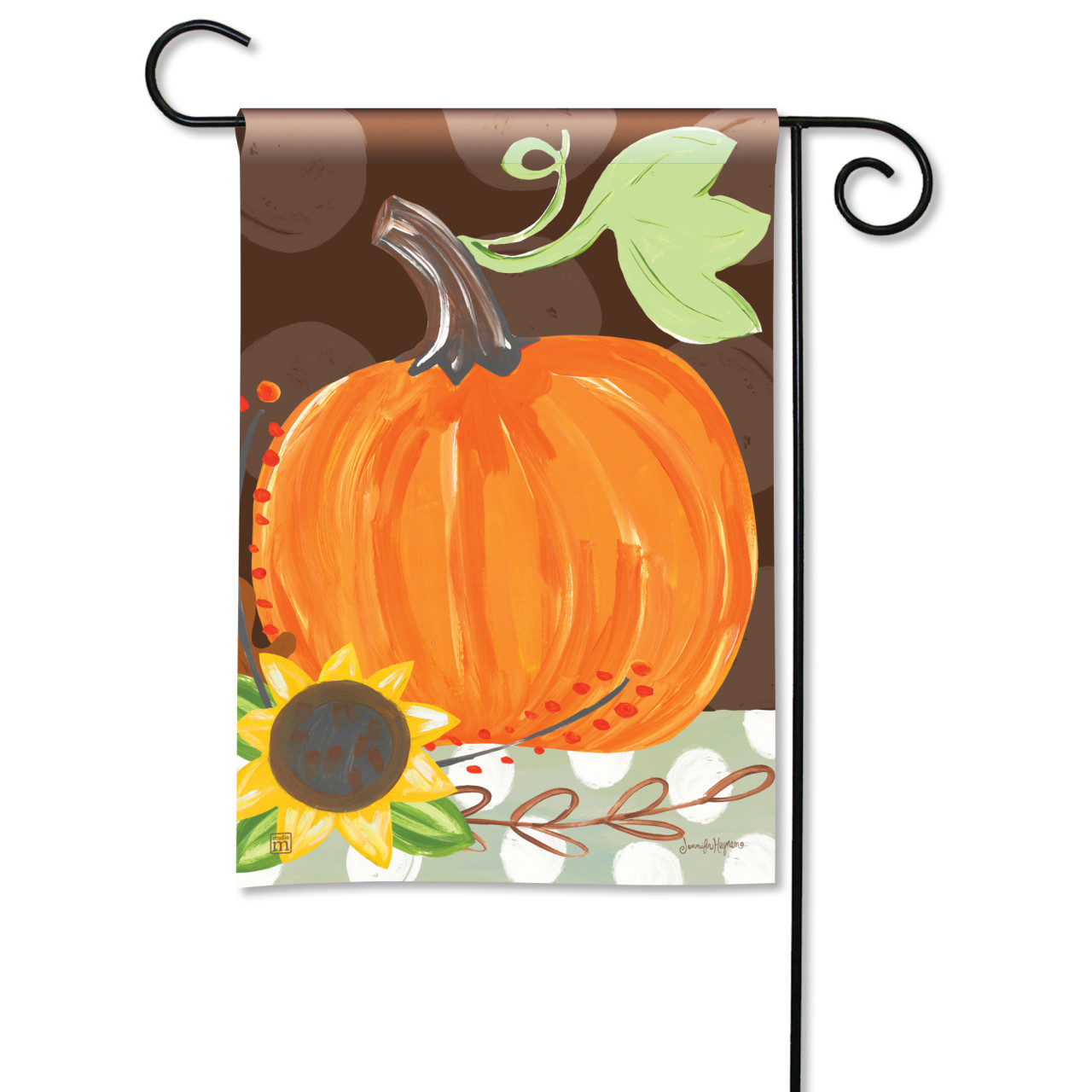 Fall Pumpkin Garden Flag thumbnail