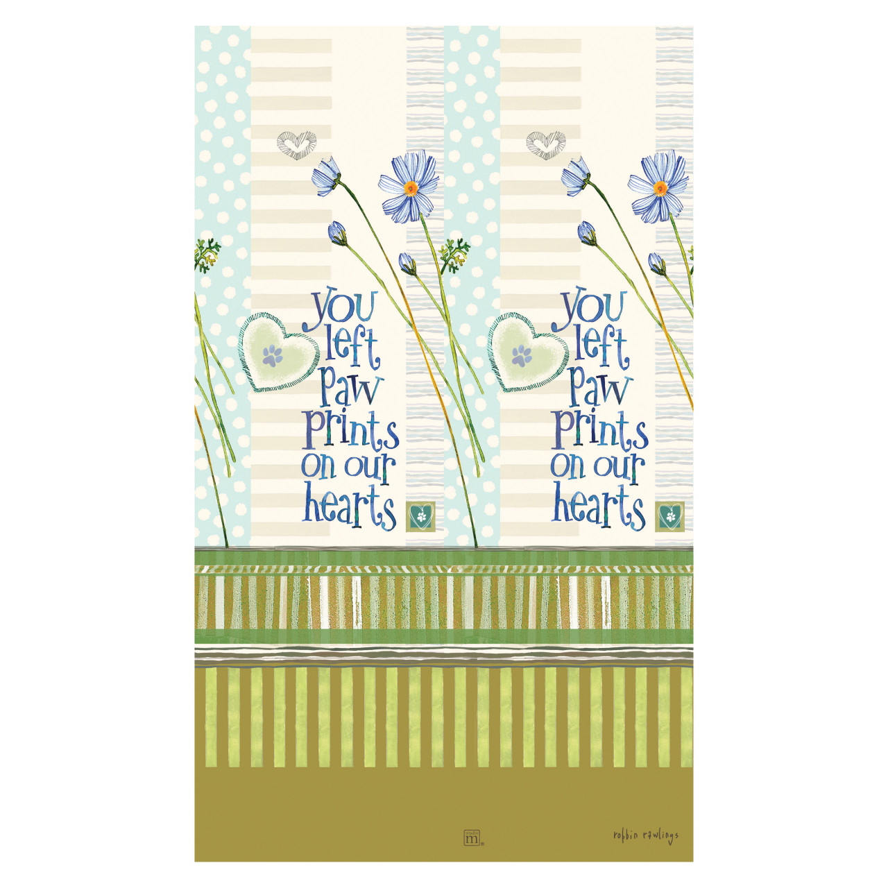 You Left Paw Prints 13" Mini Art Pole thumbnail