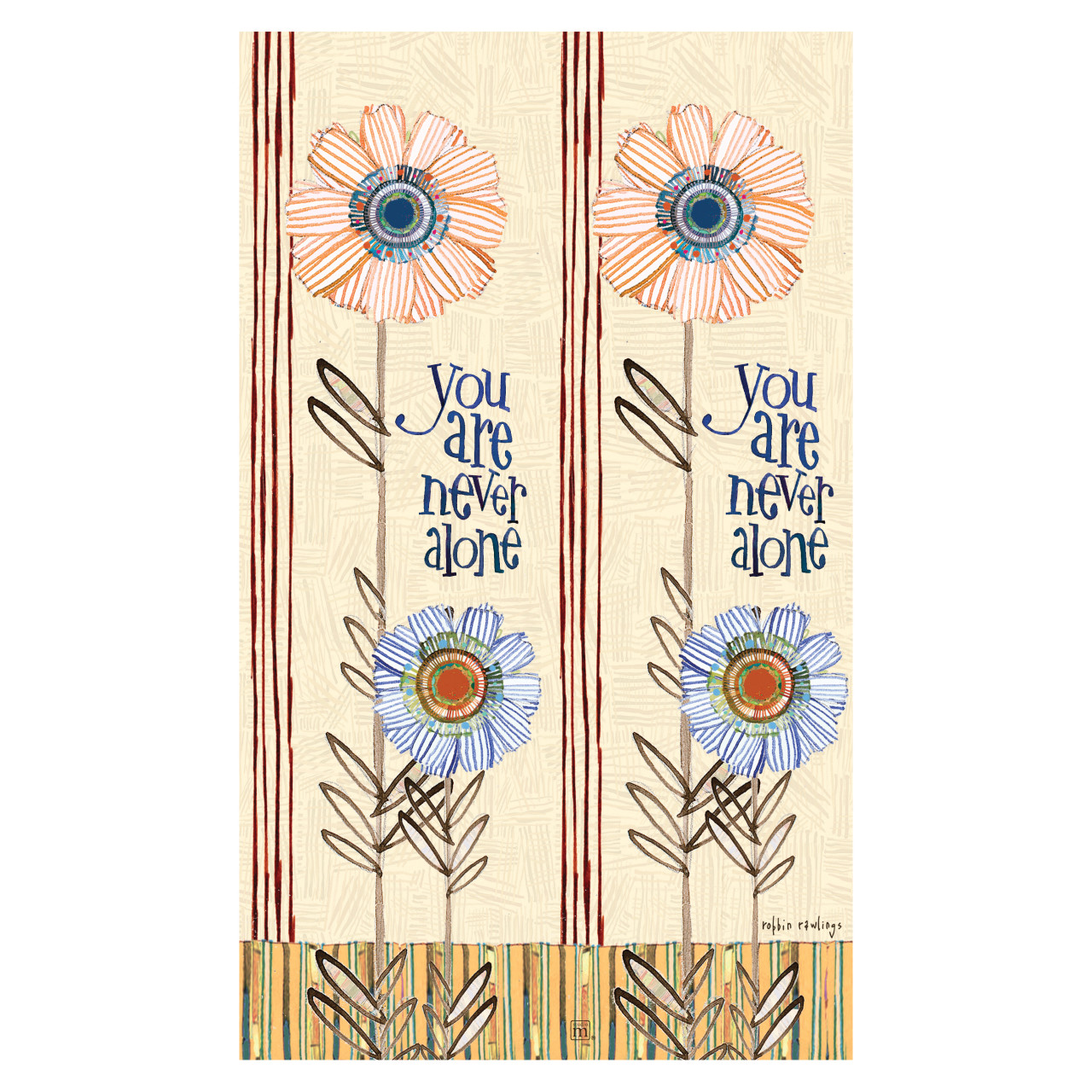 You are Never Alone 13" Mini Art Pole thumbnail