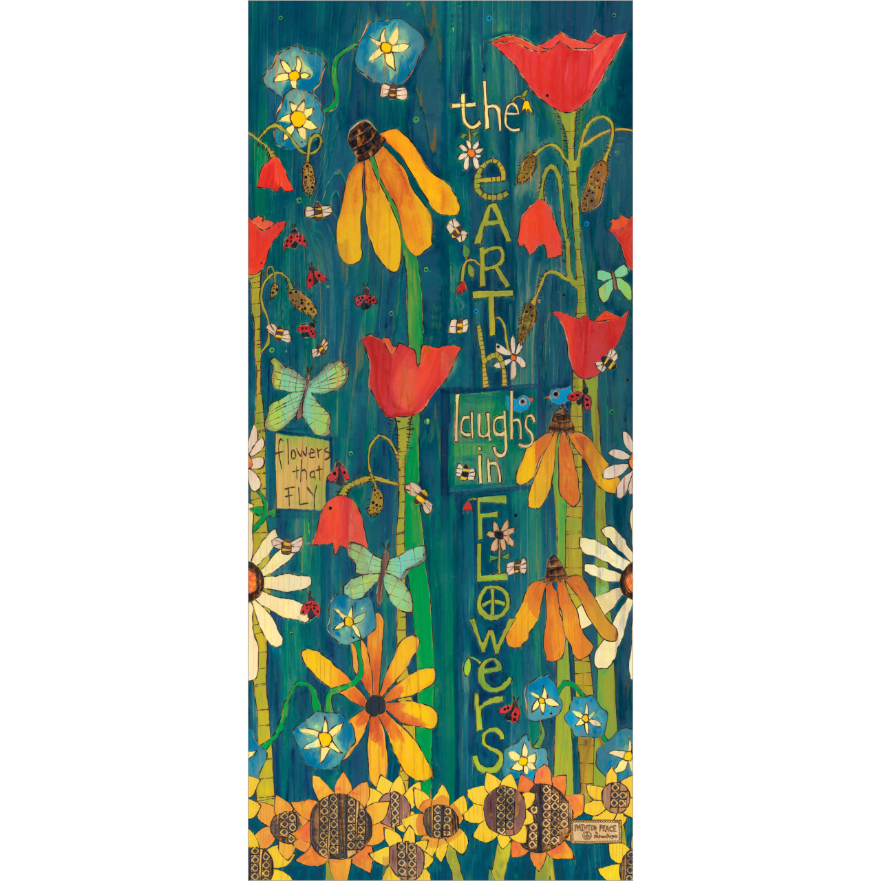 Earth Laughs in Flowers 16" Mini Art Pole thumbnail