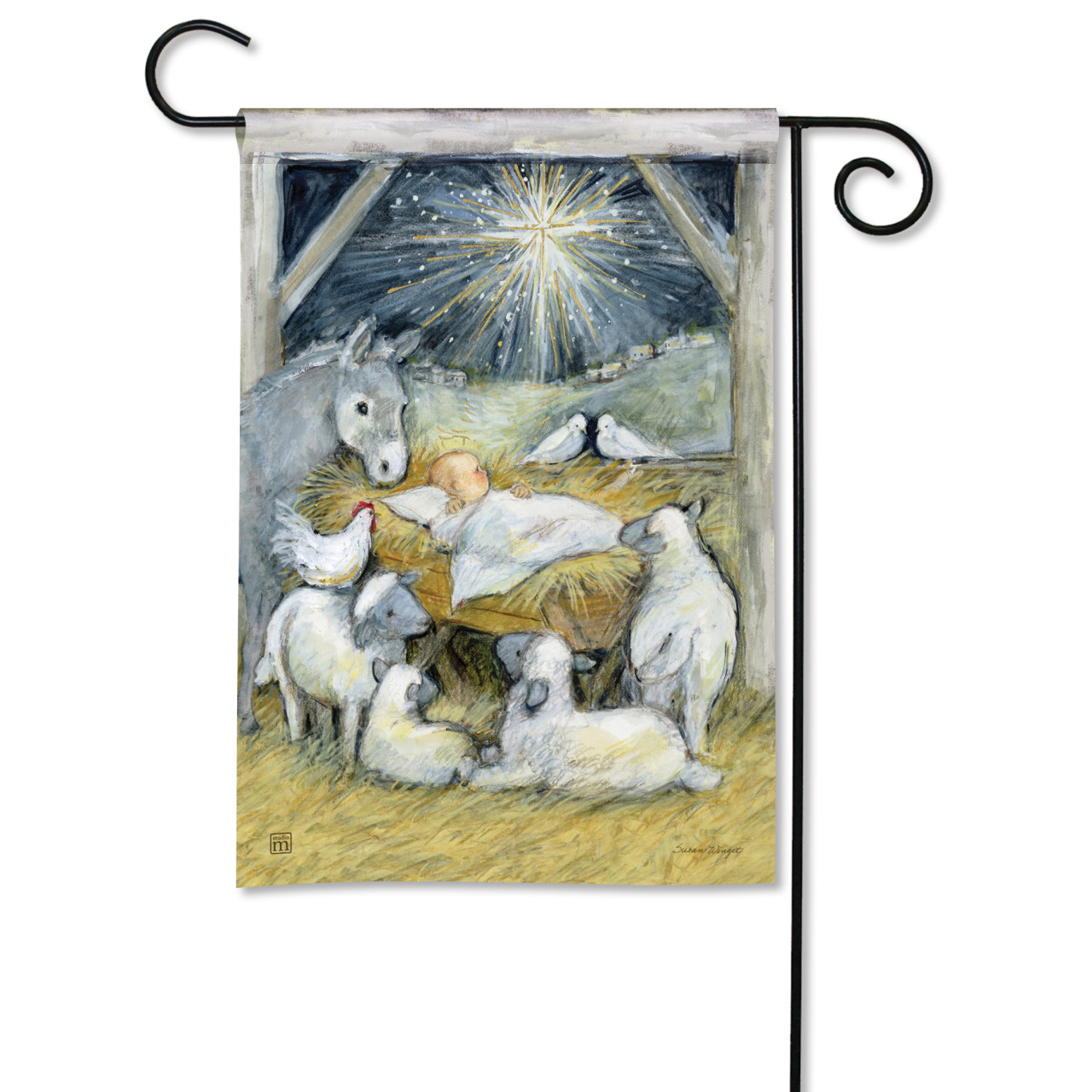 A Child is Born Garden Flag thumbnail
