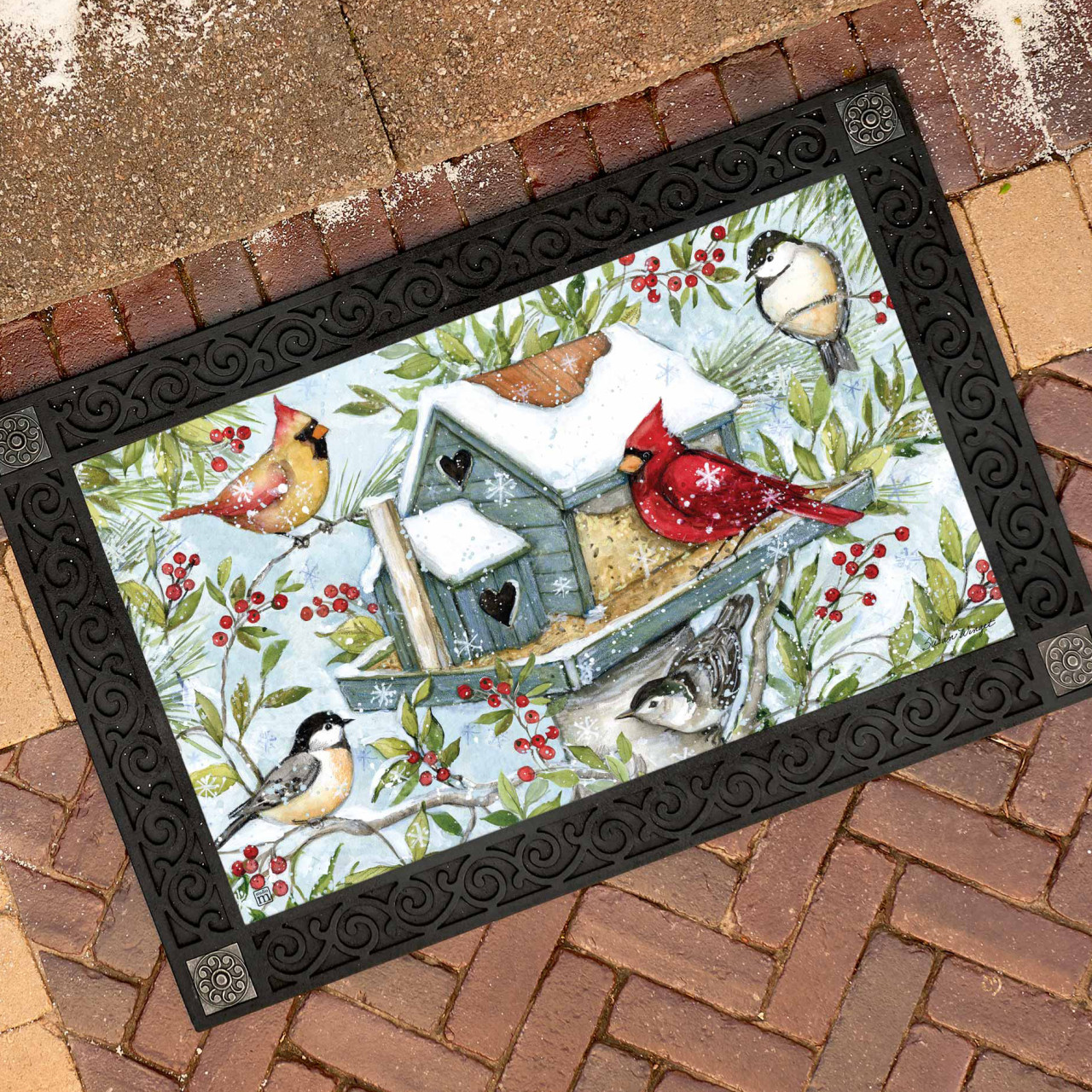 Winter Birdhouse MatMate thumbnail