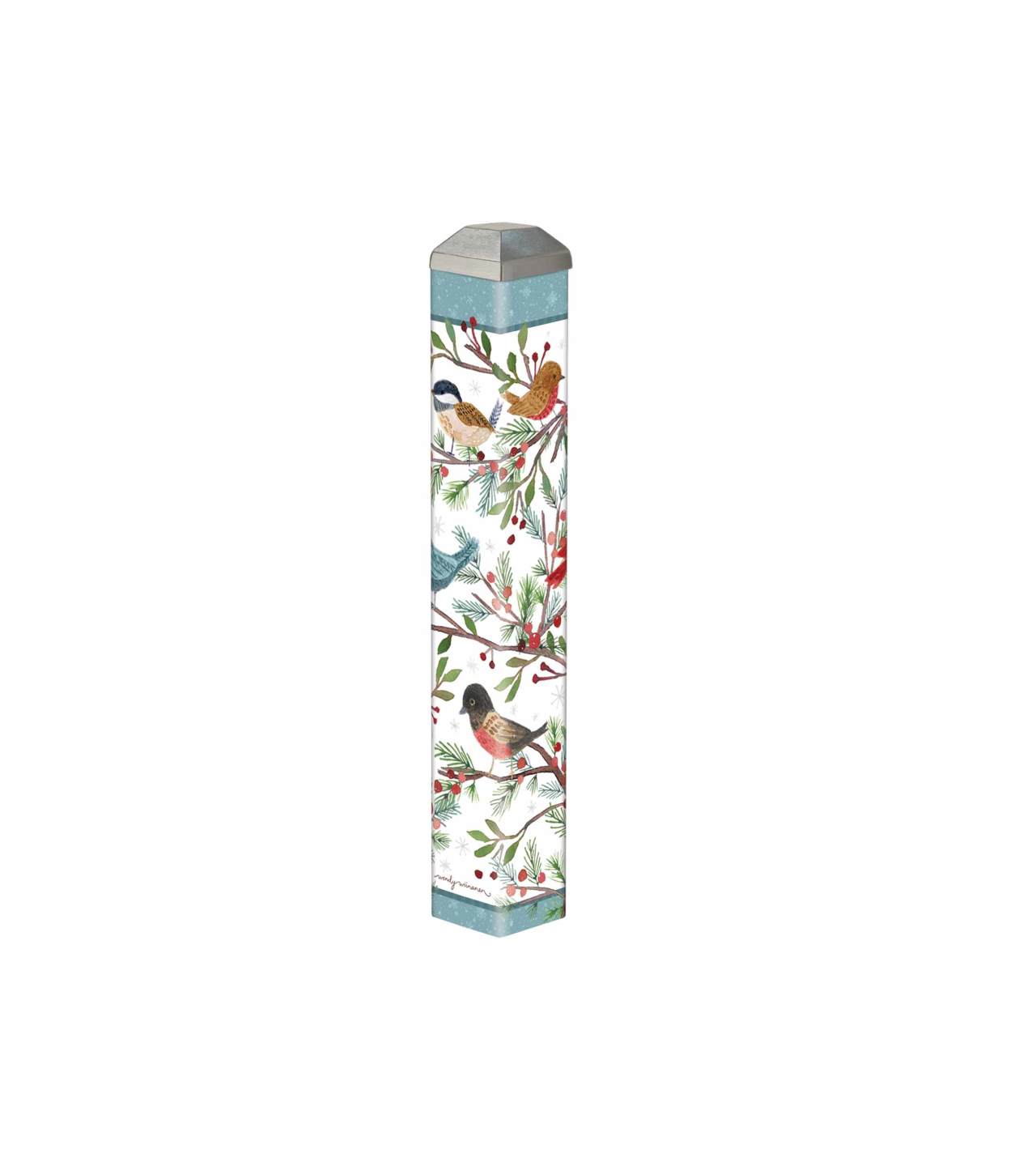 Winter Bird Branches 10" Mini Art Pole thumbnail