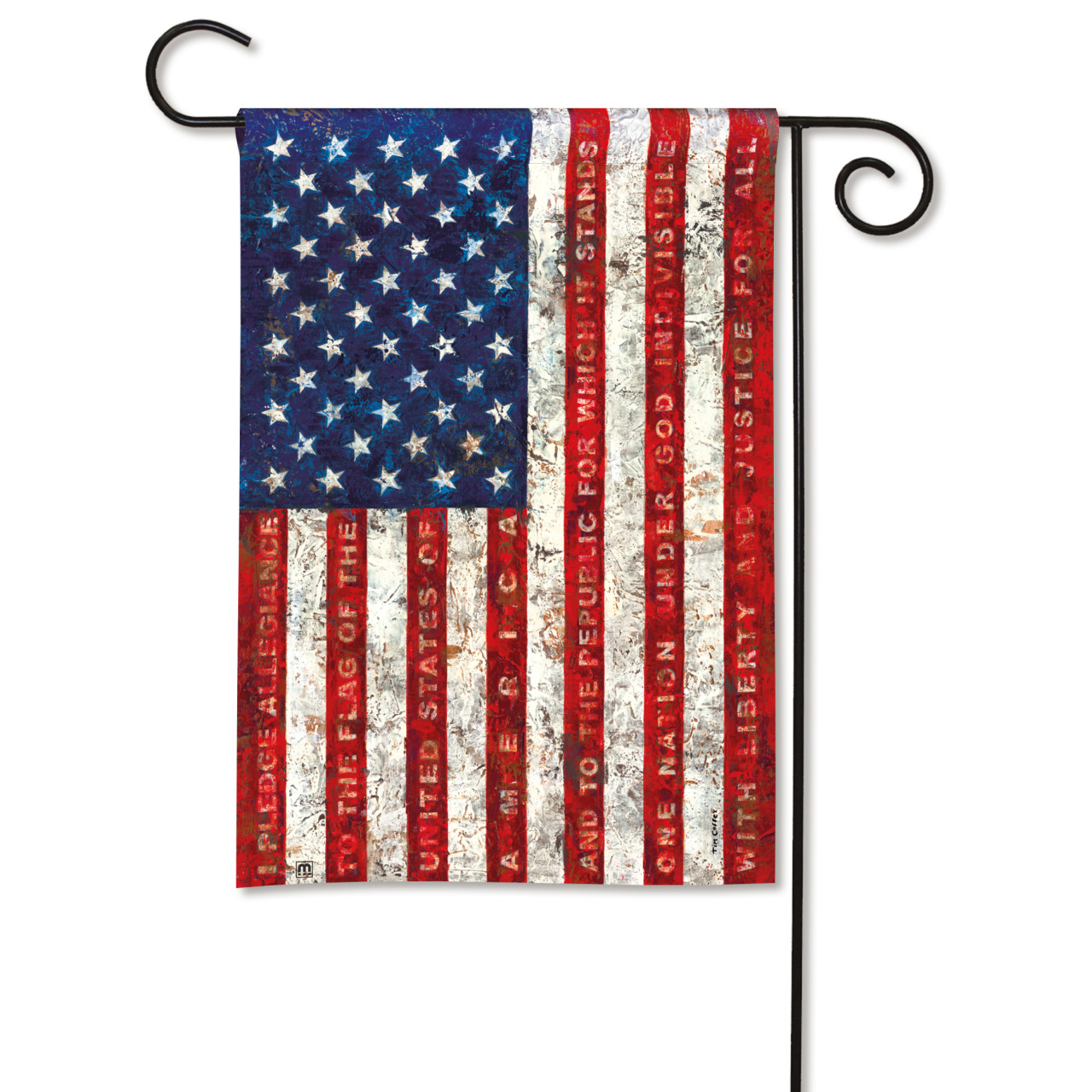 Pledge of Allegiance Garden Flag thumbnail