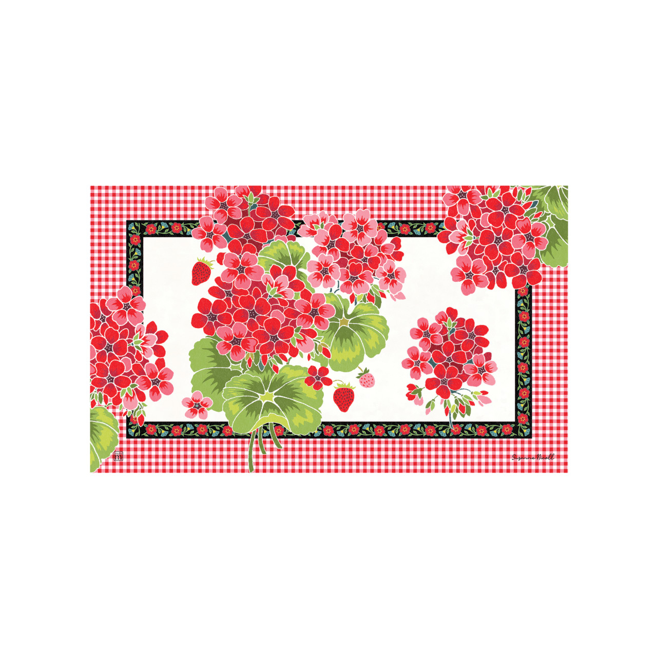 Gingham Geranium MatMate thumbnail