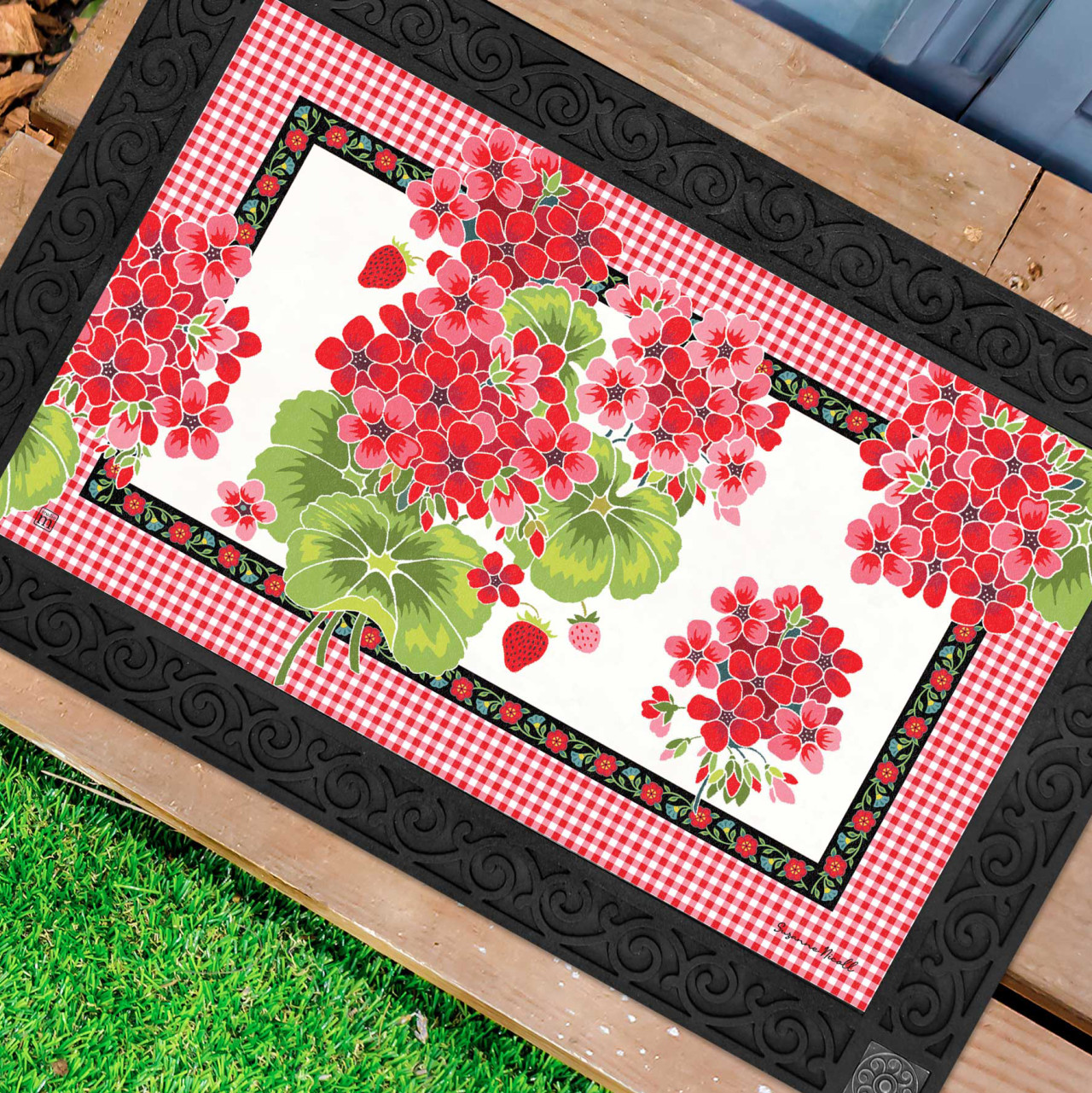 Gingham Geranium MatMate thumbnail