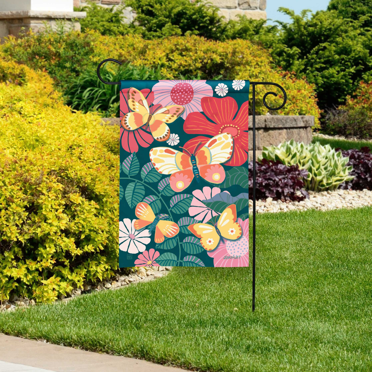 Flutter & Vine Garden Flag thumbnail