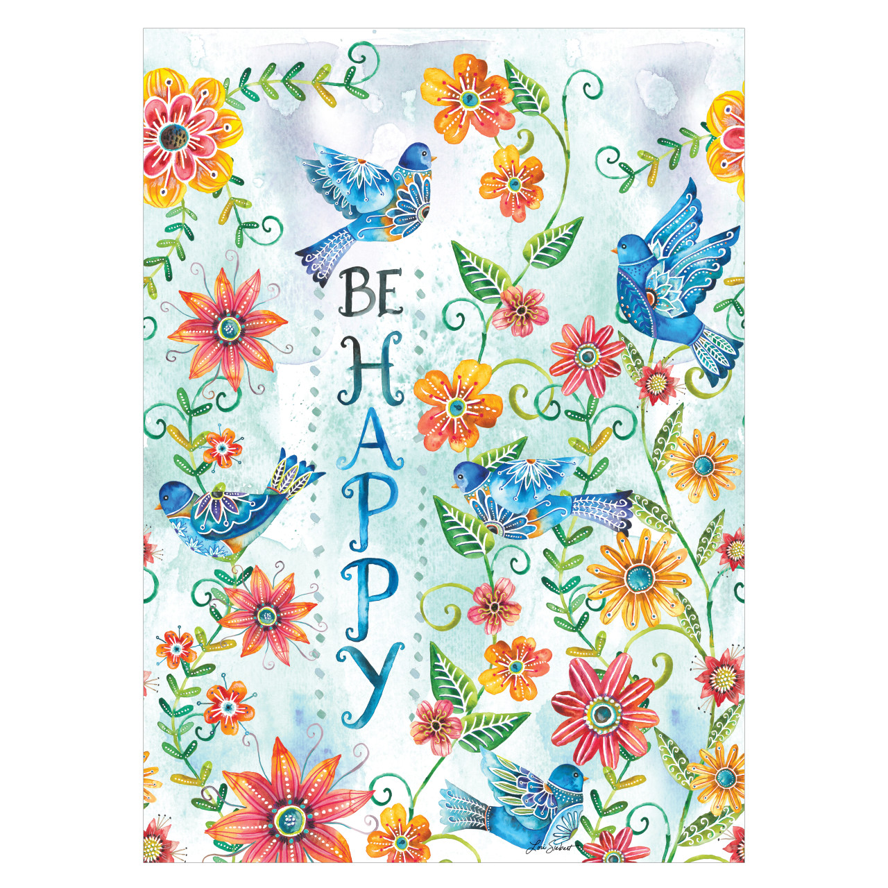 Happy Bluebirds Bird Bath w/ST9025 Stainless Topper thumbnail