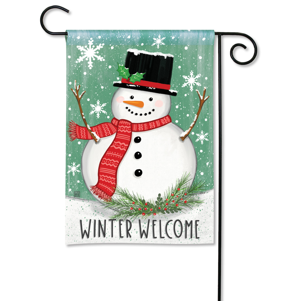 Winter Welcome Garden Flag thumbnail