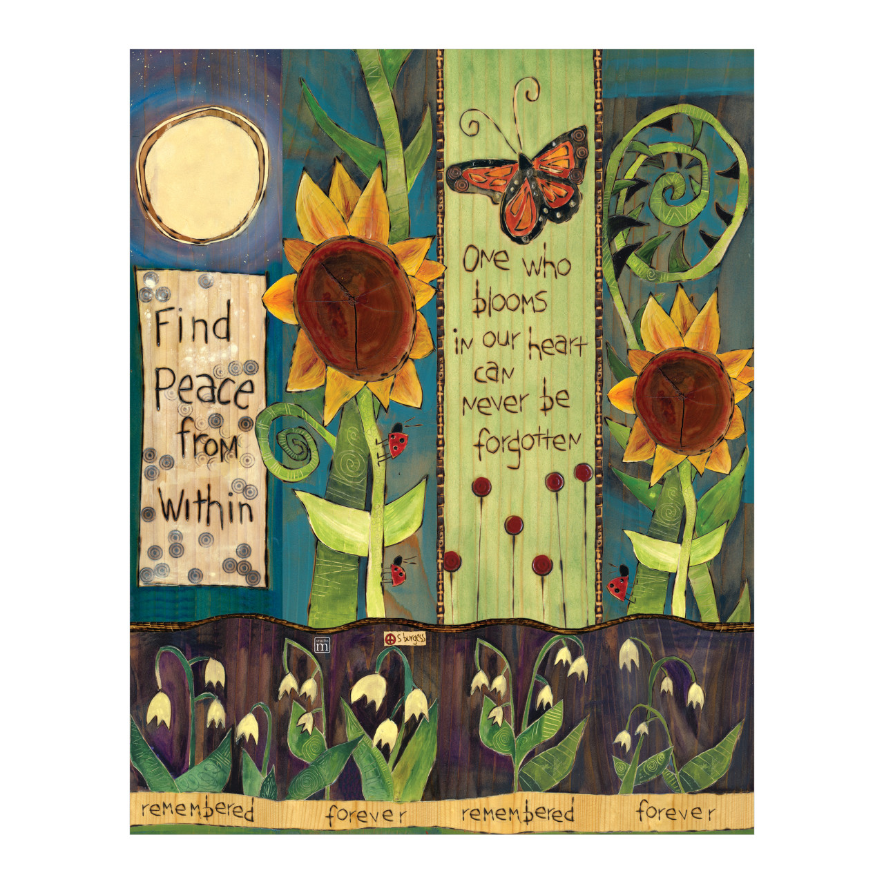 Find Peace 20" Art Pole thumbnail