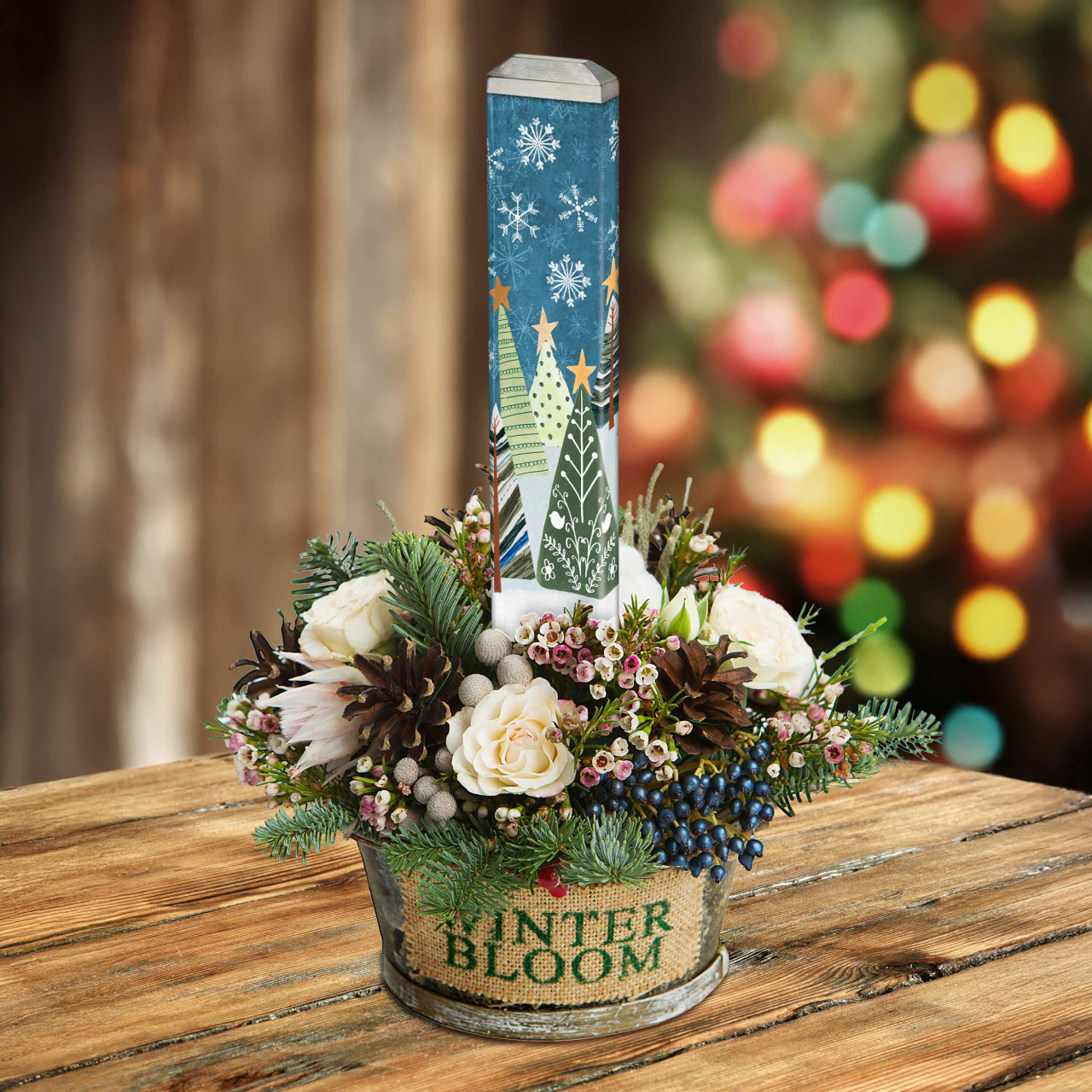 All is Calm All is Bright 13" Mini Art Pole thumbnail