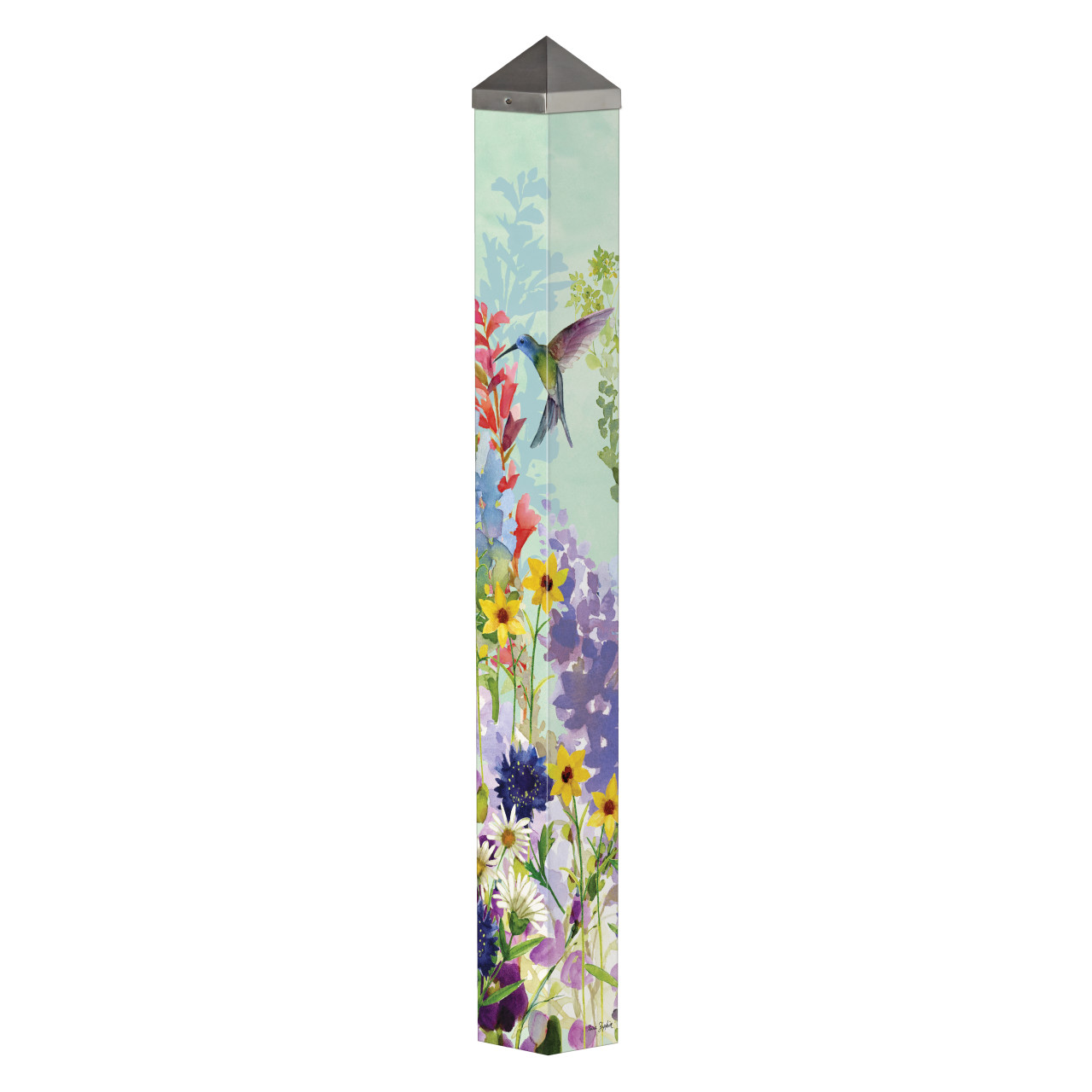 Spring Hummingbirds 40" Art Pole thumbnail