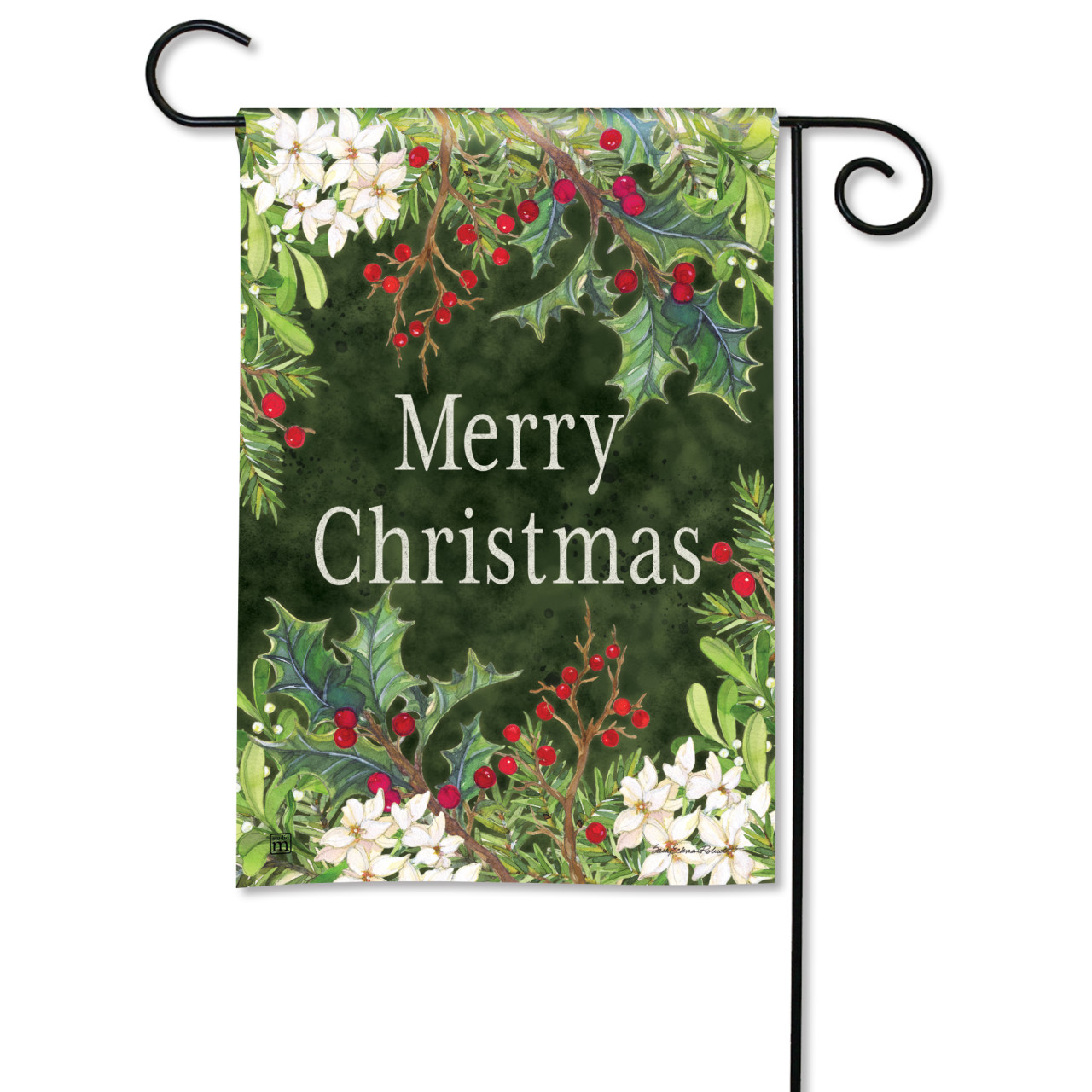 Balsam and Berries Garden Flag thumbnail