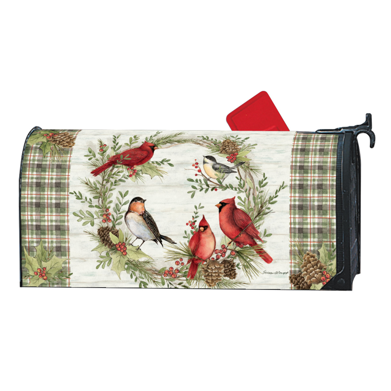 Winter Bird Wreath MailWrap thumbnail