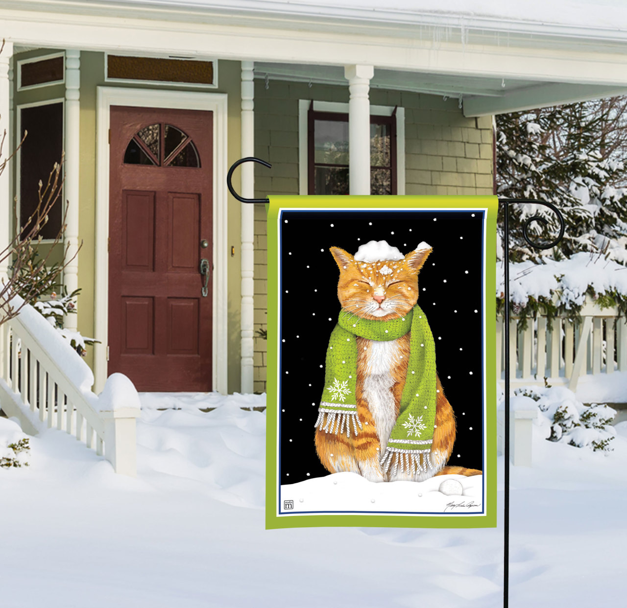 It's Cold Outside Garden Flag thumbnail