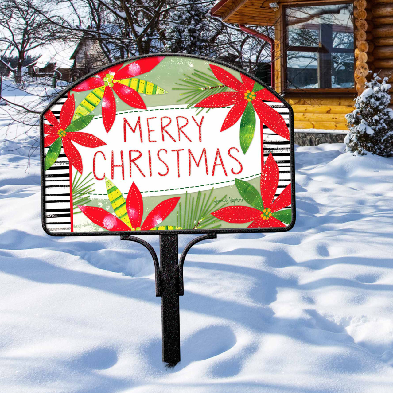 Holly Jolly Poinsettias Yard DeSign thumbnail
