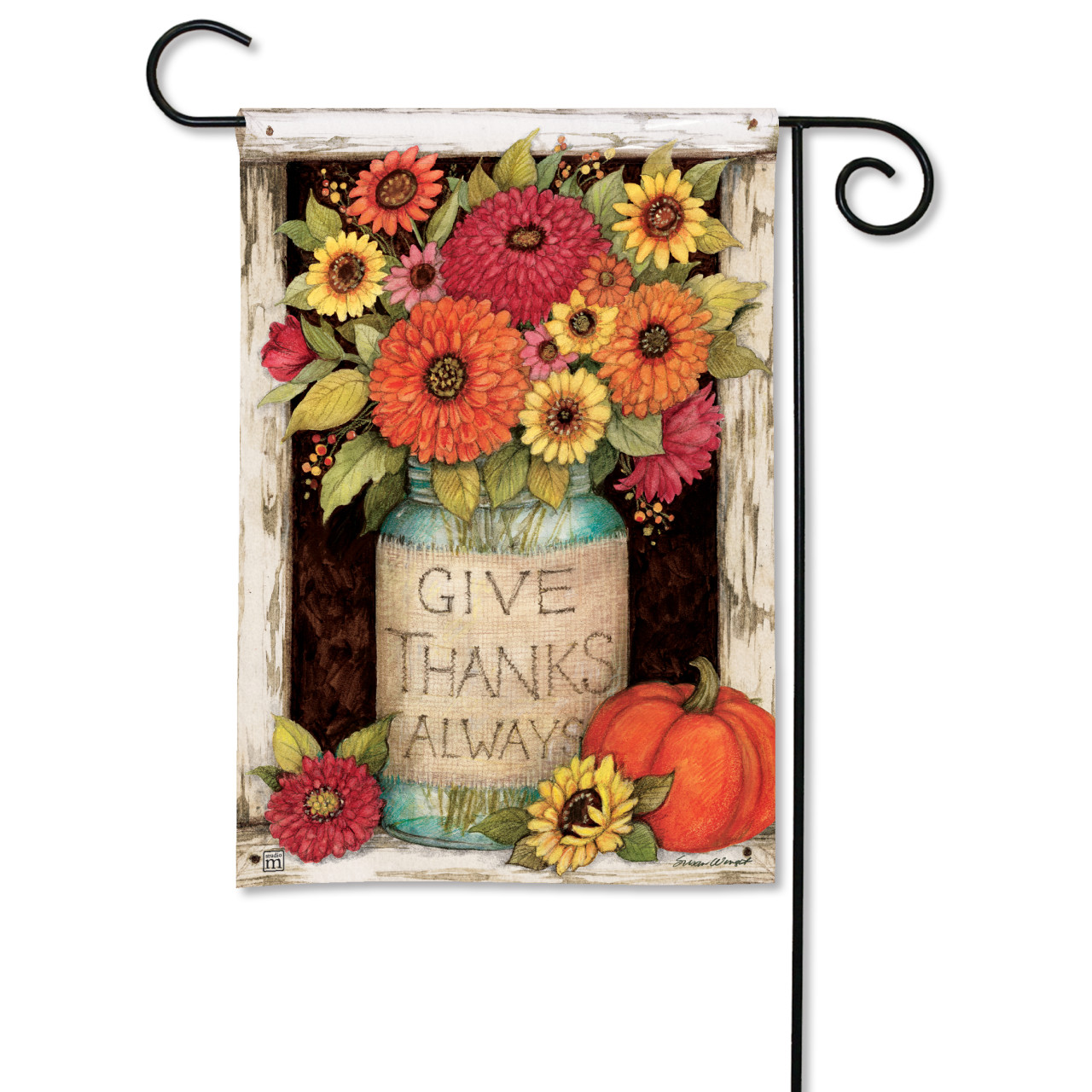Fall Mason Jars Garden Flag thumbnail