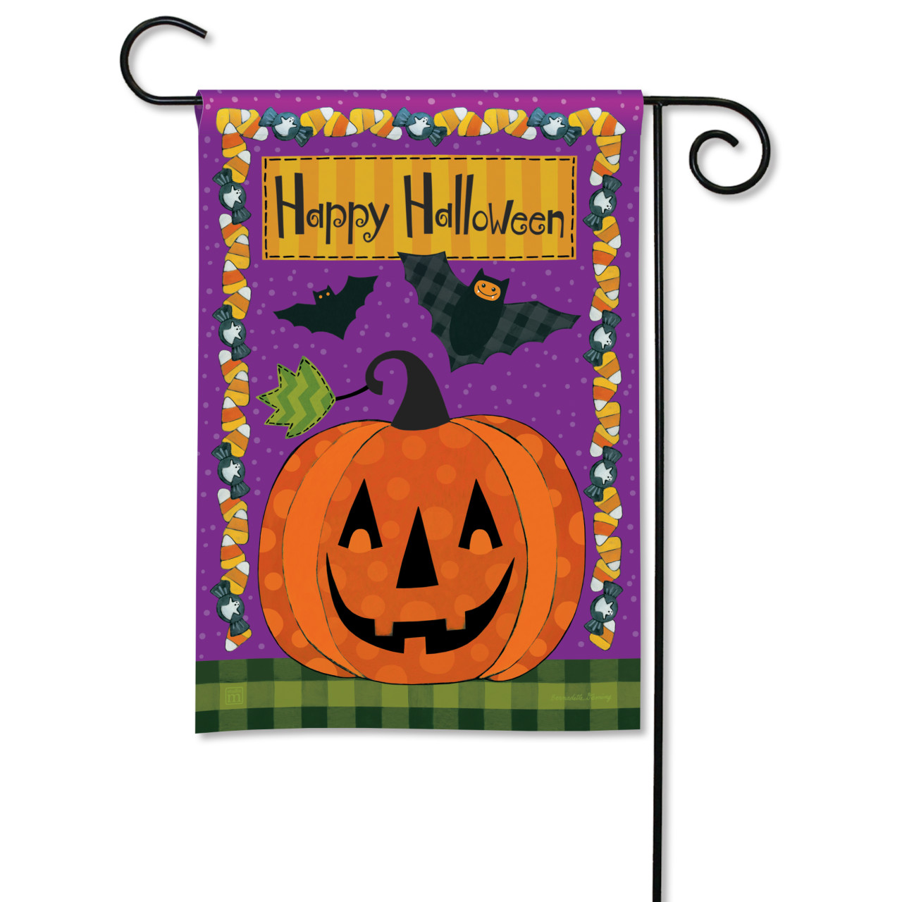 Jack and Bats Garden Flag thumbnail