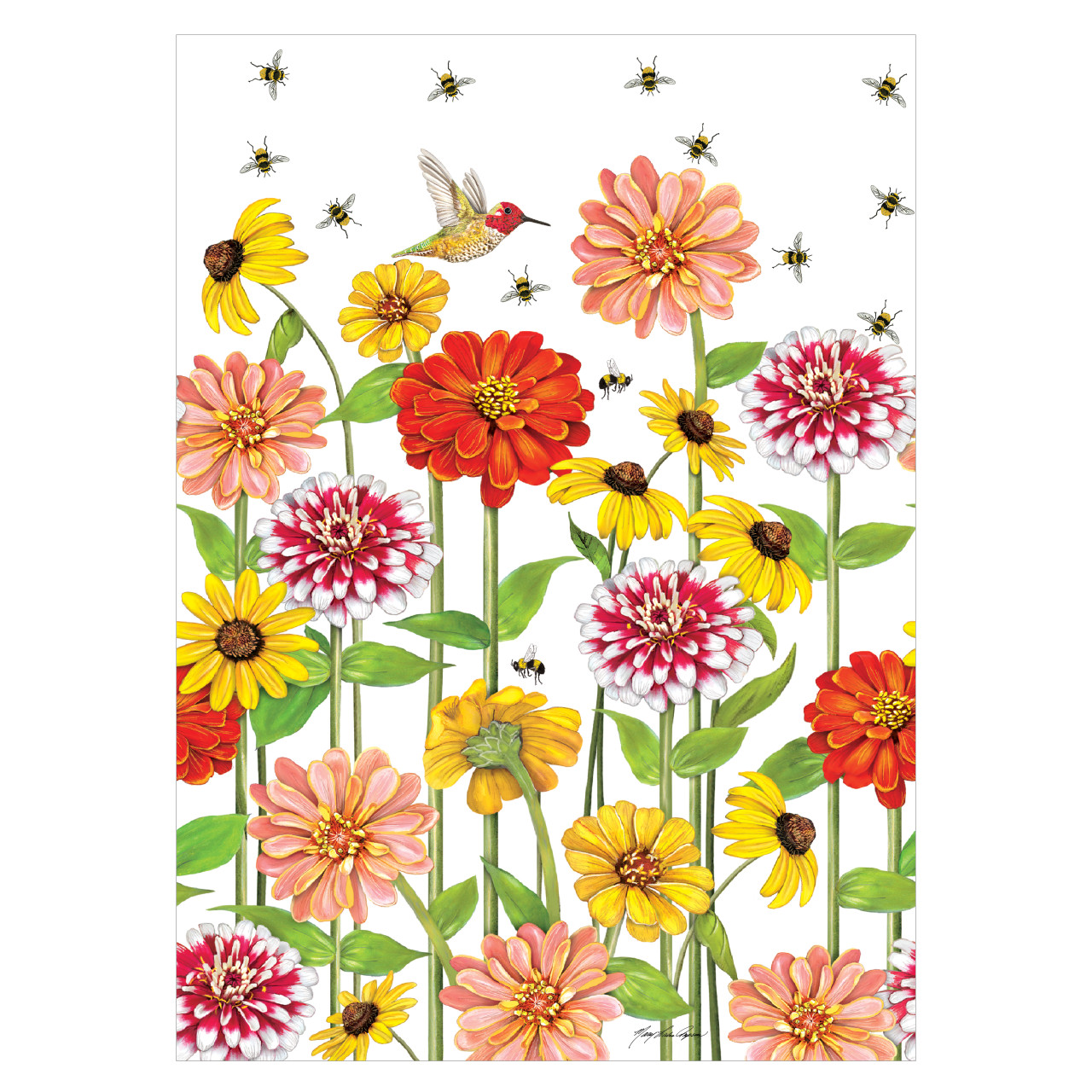 Birds and Bees Bird Bath Art Pole w/ST9025 Stainless Steel Topper thumbnail