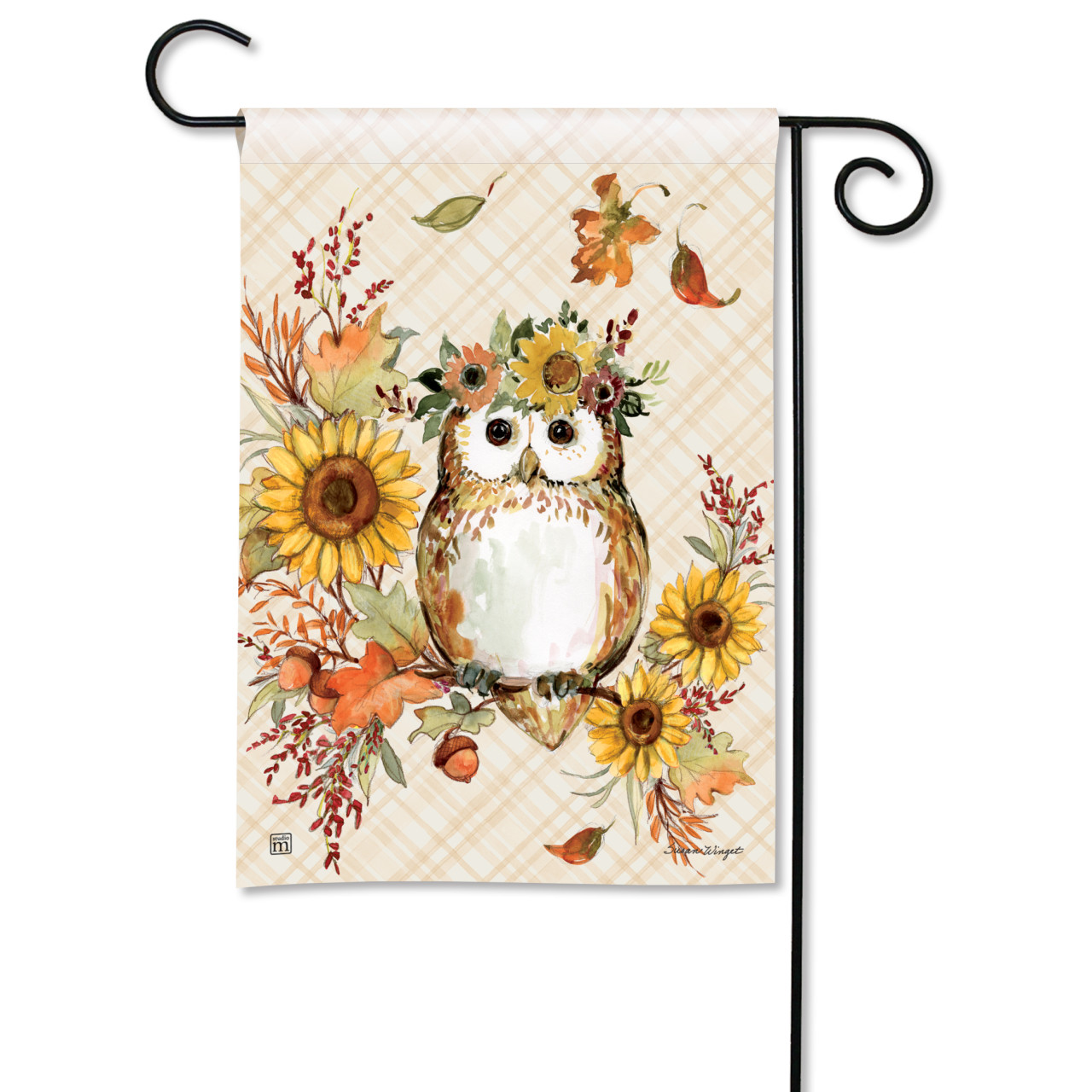Autumn Owl Garden Flag thumbnail