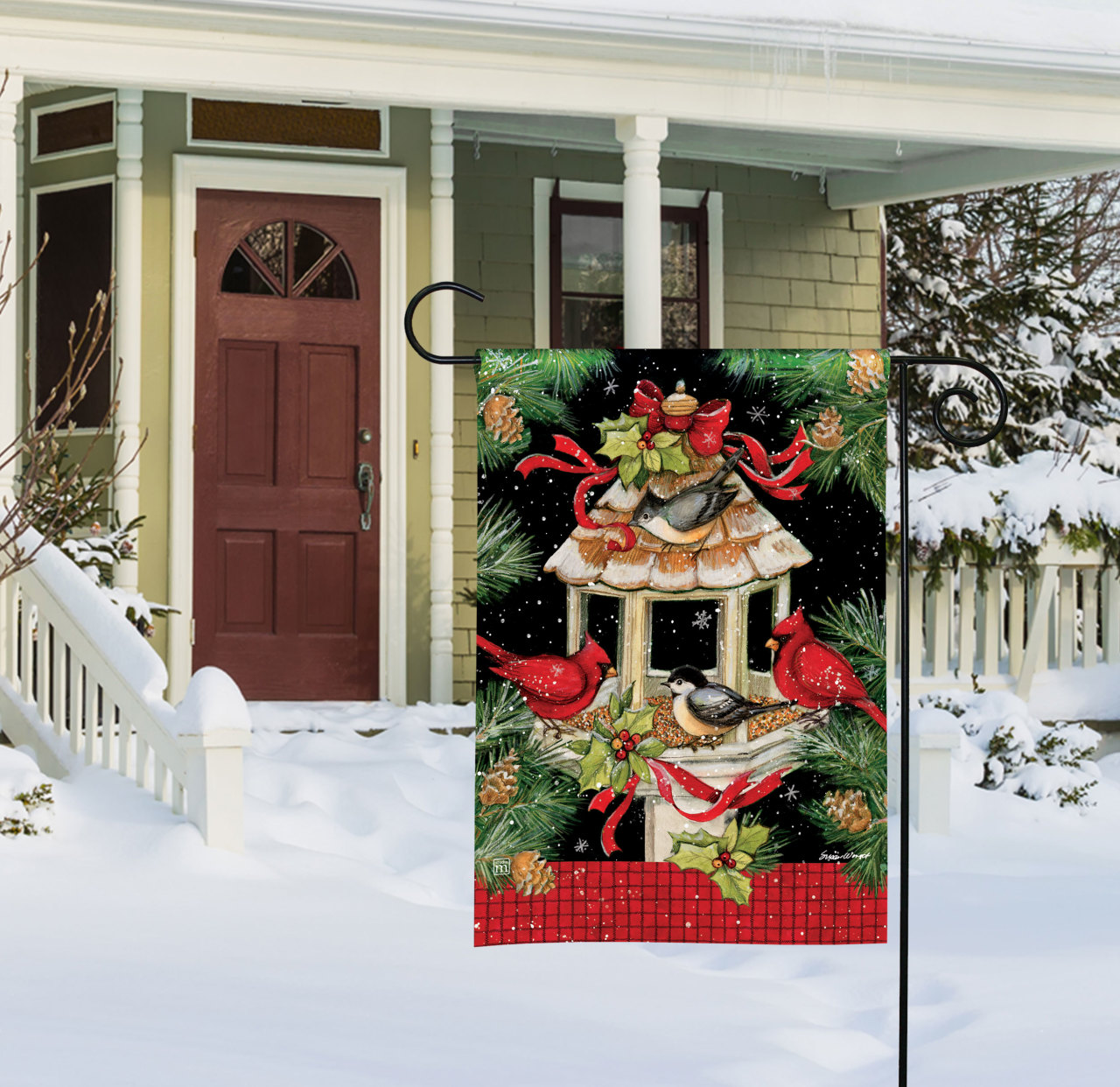 Christmas Dinner Garden Flag thumbnail