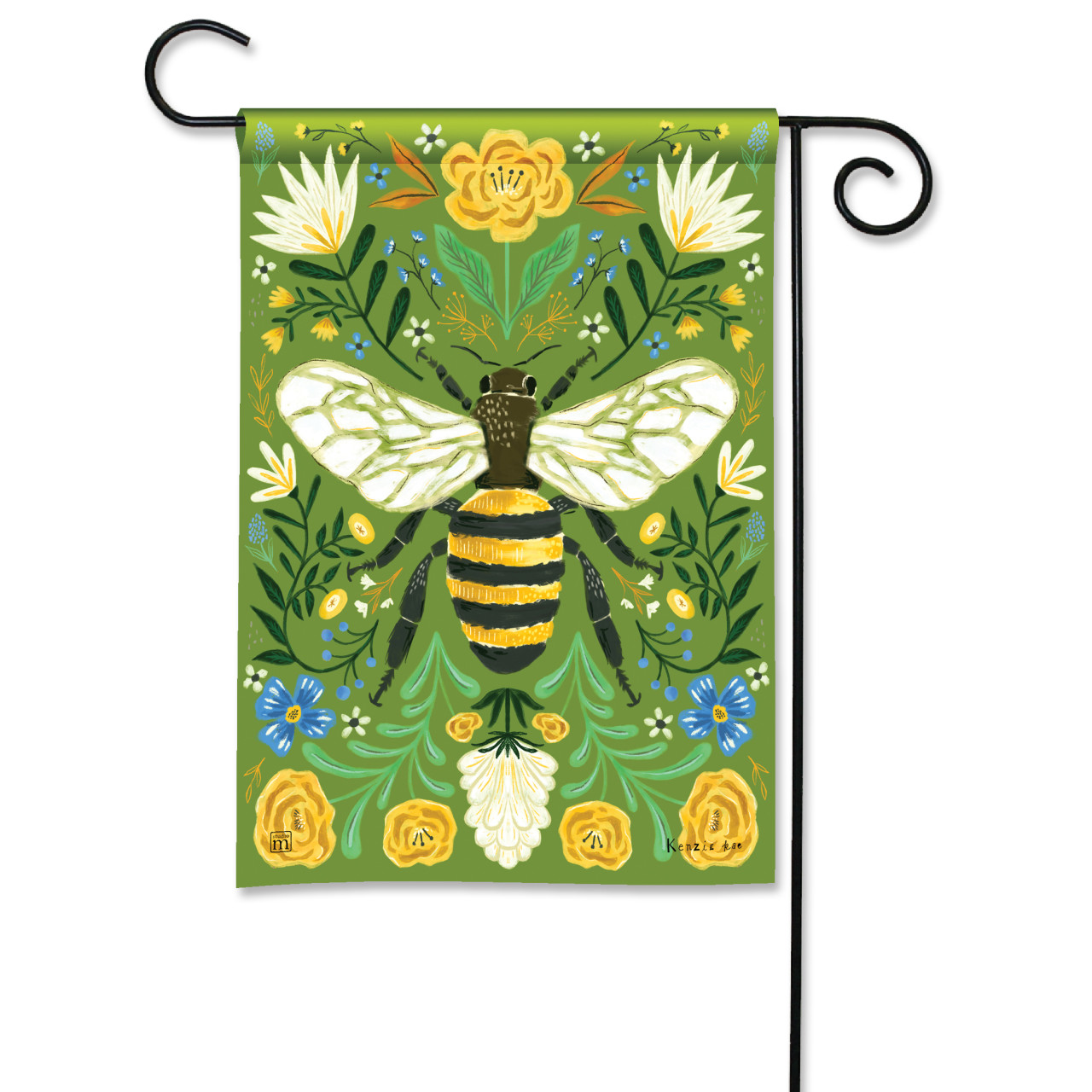 Deco Bee Garden Flag thumbnail