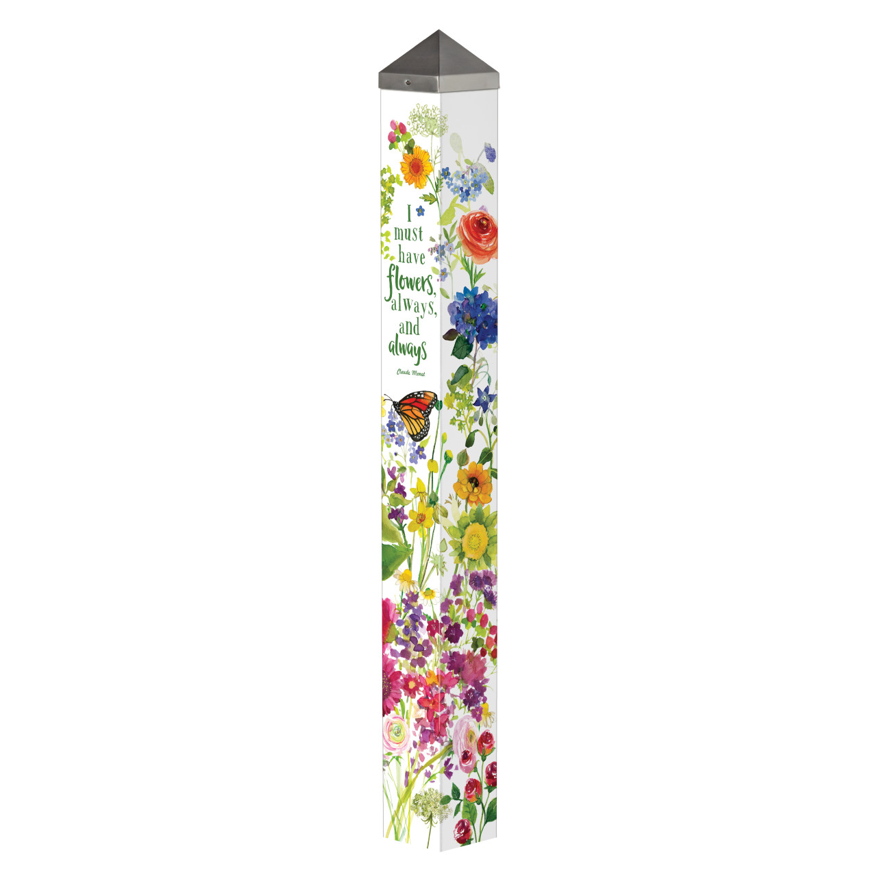 Watercolor Flowers 40" Art Pole thumbnail