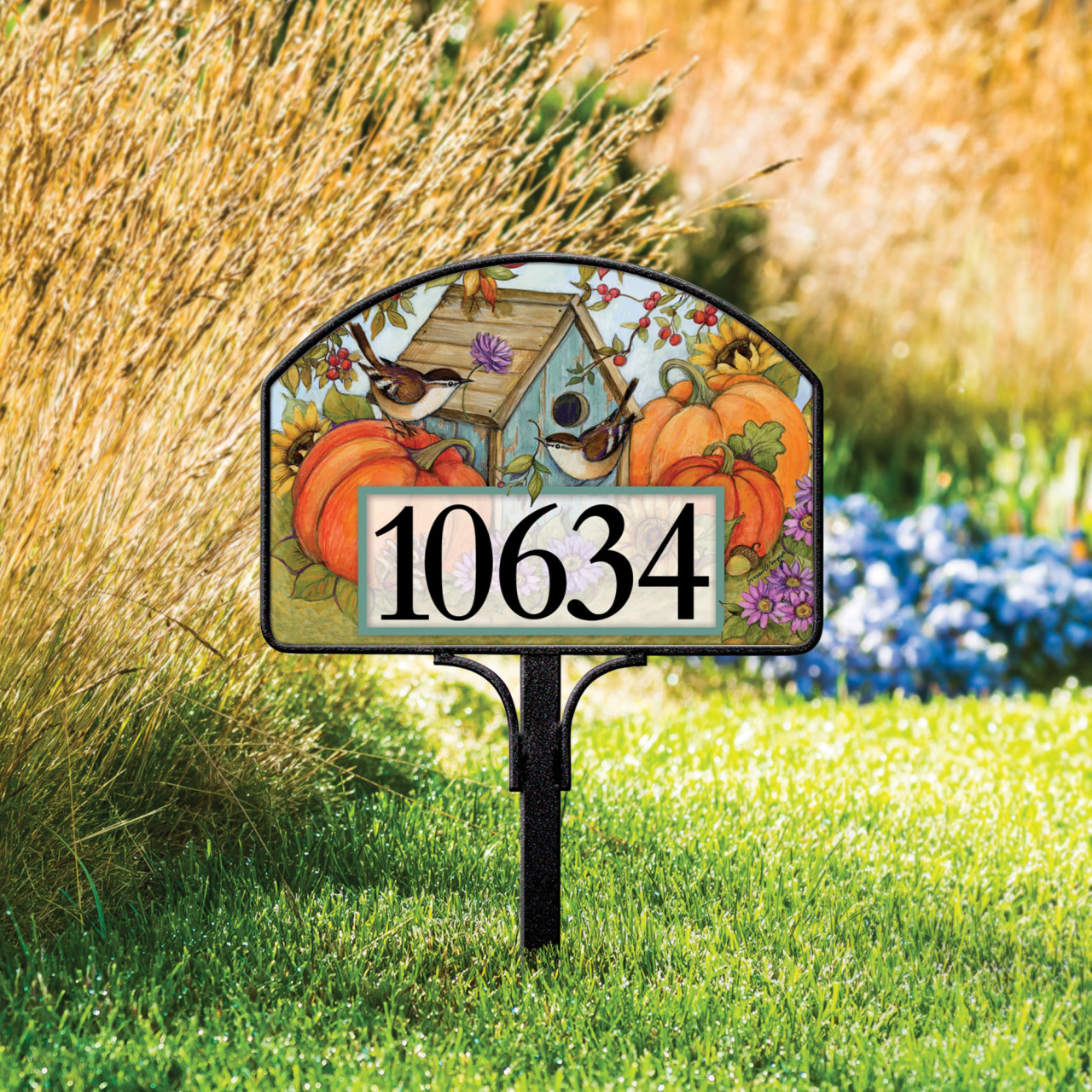 Autumn Birdhouse Yard DeSign thumbnail