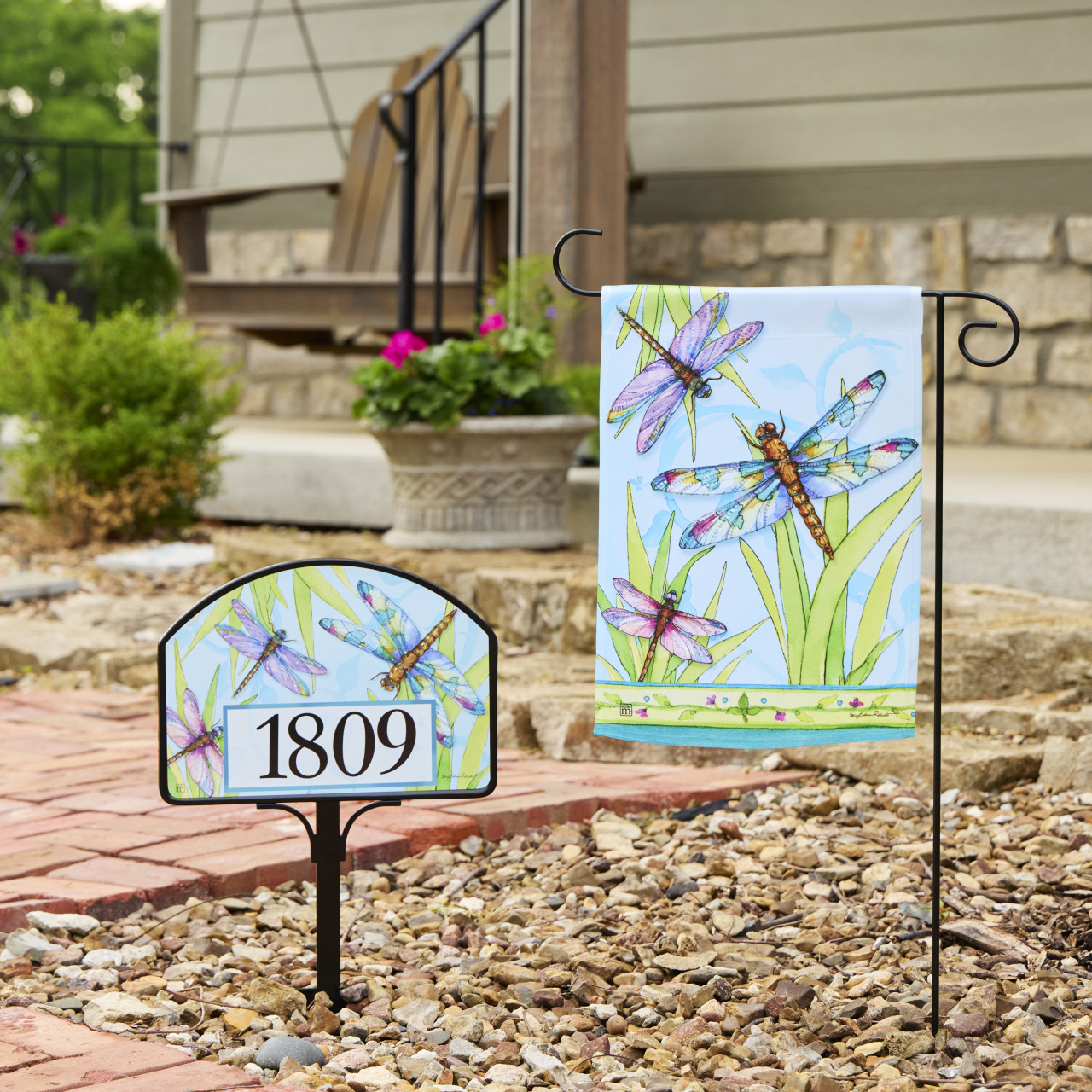 Dragonfly Days Garden Flag thumbnail