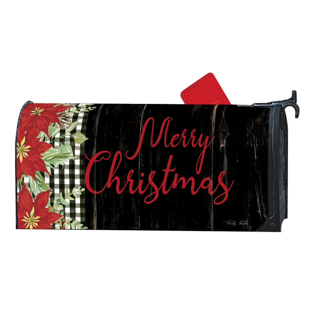 Poinsettias and Checks MailWrap thumbnail