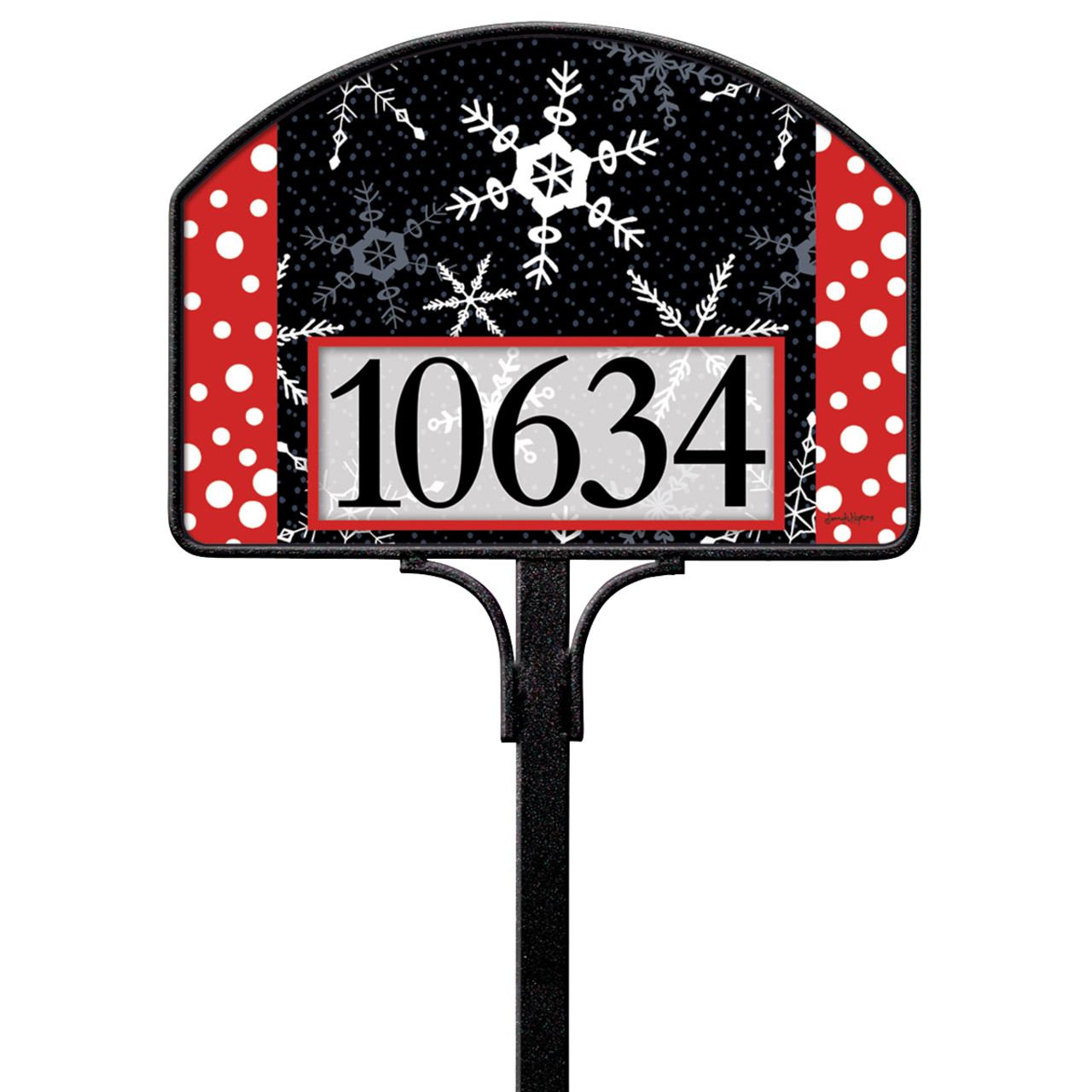 Snowflakes and Polka Dots Yard DeSign thumbnail