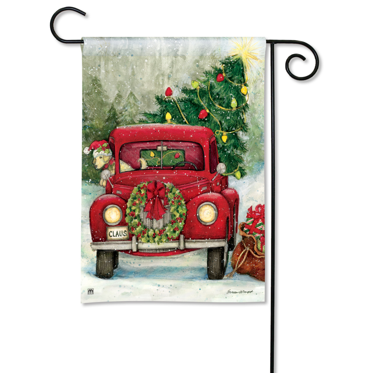 Bringing Home the Tree Garden Flag thumbnail